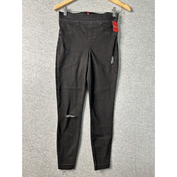 Spanx Pants - Spanx Vintage‎ Black Distressed Ankle Skinny Jeans Small NWT
